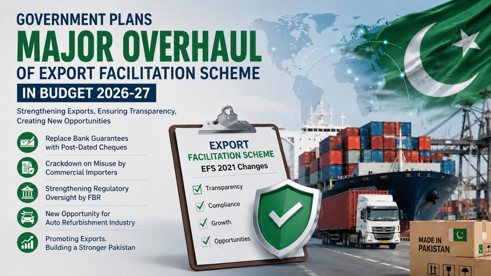 Export Facilitation Scheme Reforms Expected in Budget